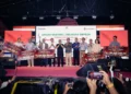 Asosiasi Bank Pembangunan Daerah (Asbanda) bersama Bank Bengkulu menggelar malam puncak Penarikan Undian Nasional Tabungan Simpeda Tahun XXXVII-2026, di Halaman Kantor Gubernur Bengkulu, Jumat (21/8/2026).