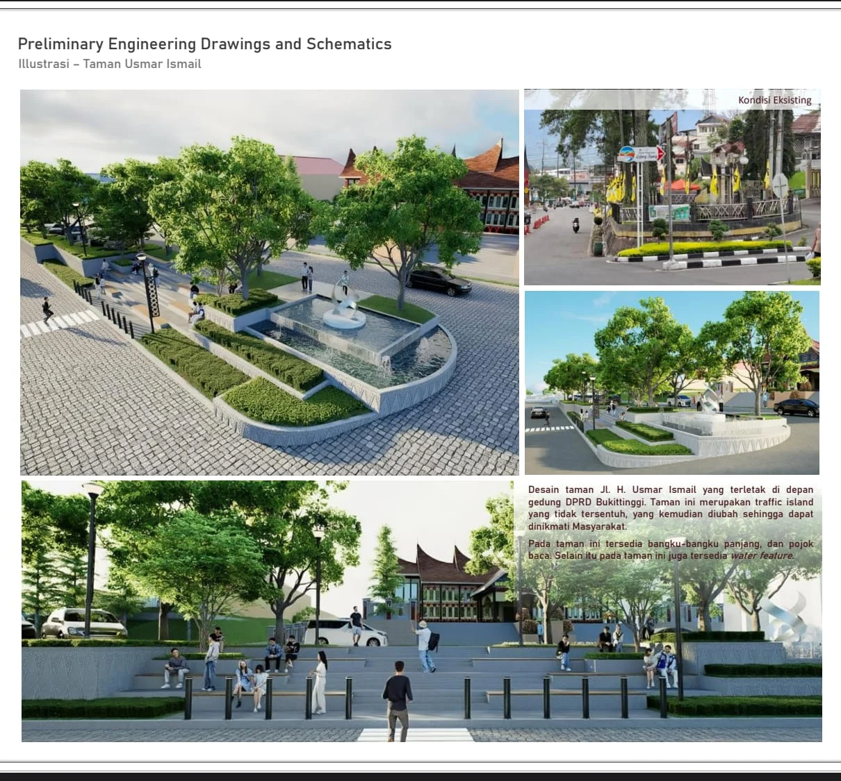 Taman Depan DPRD Bukittinggi Dipercantik, Tambah Estetik Kota
