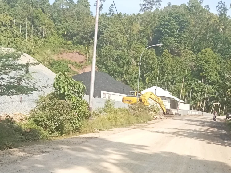 Stokpile Batu Bara di sekitar Pelabuhan Panasahan Painan (Dok. Prof. Rodi Chandra)