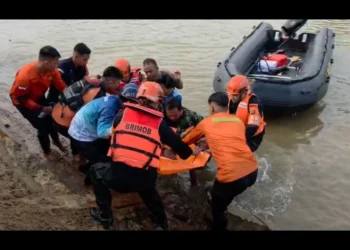Korban saat ditemukan, Minggu (16/8/2026), pagi.