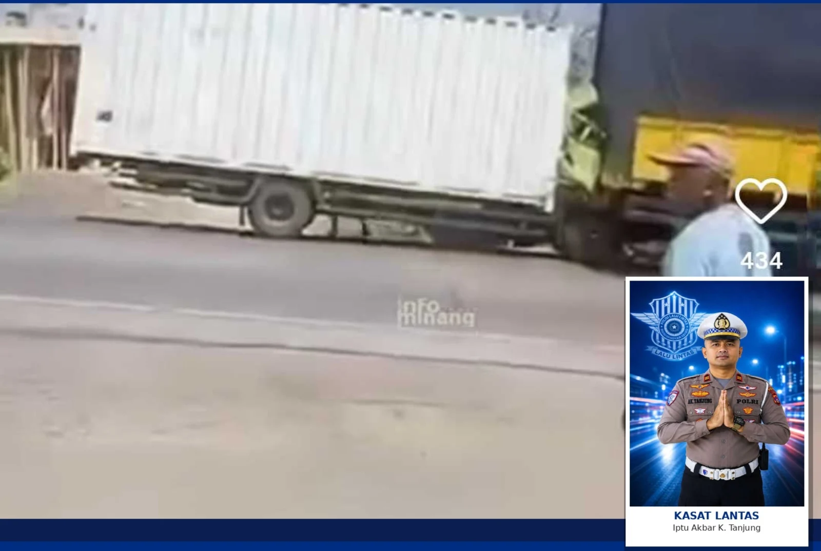 Kecelakaan di Kayu Aro Solok, Sopir Light Truck Meninggal Usai Tabrak Truk