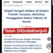 Screenshot soal informasi dugaan penggalian kabel Telkom di Pessel malam (Tiktok)