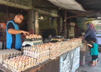 Pedagang telur di Pasar (net)