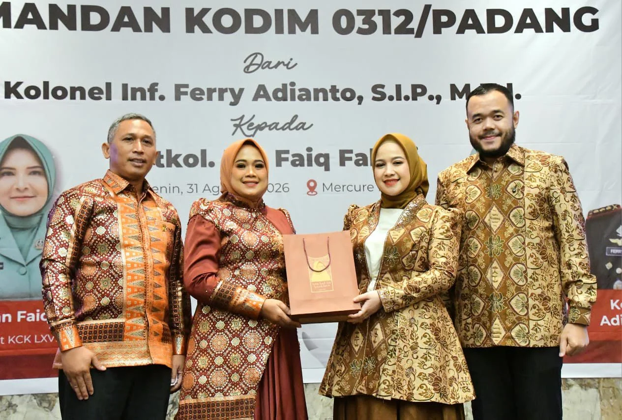 Pisah Sambut Dandim 0312/Padang, Fadly Amran Apresiasi Dedikasi Kolonel Ferry Adianto