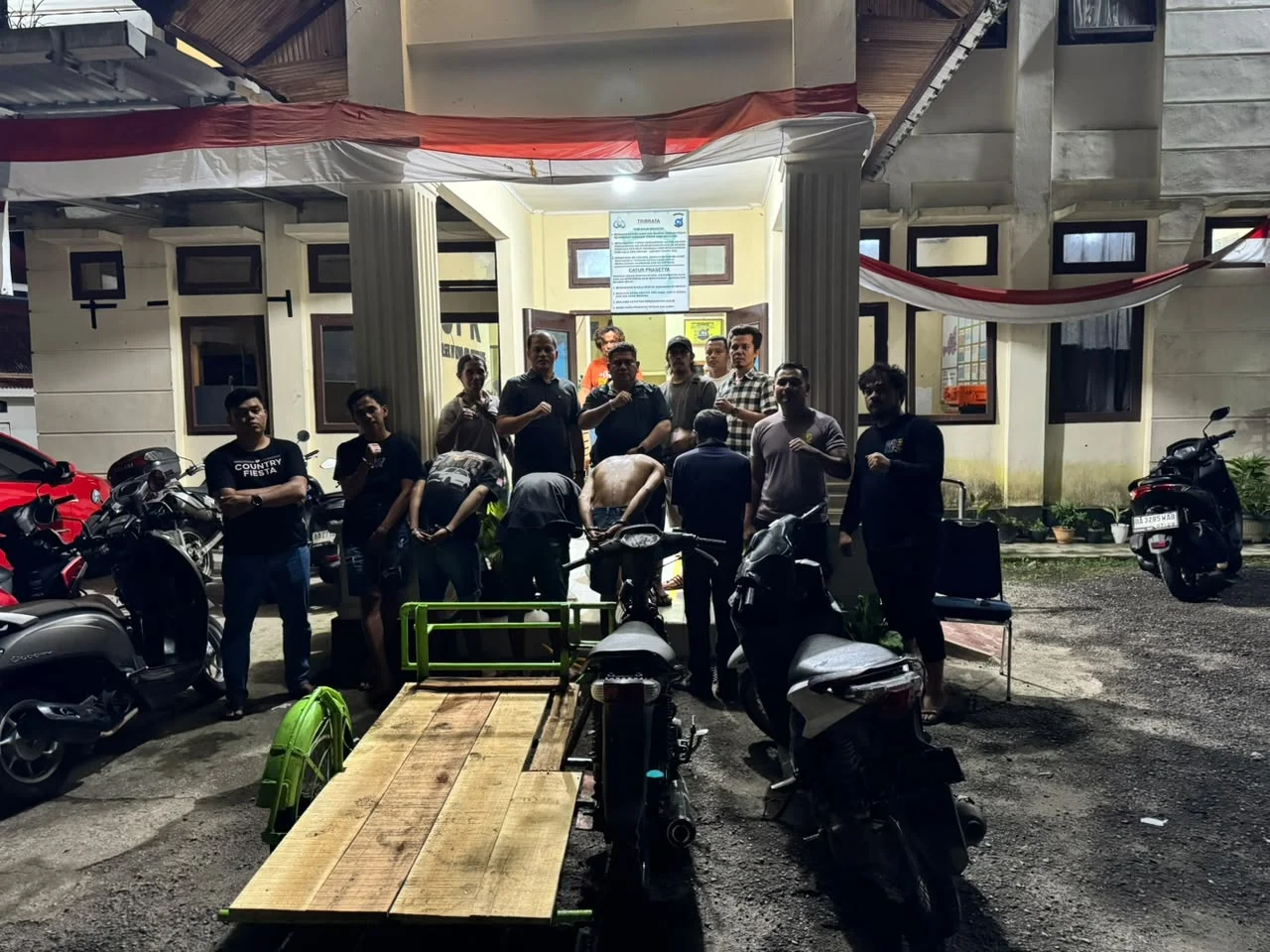 Motor Curian Dimodifikasi Jadi Becak, Polres Pariaman Tangkap 4 Tersangka