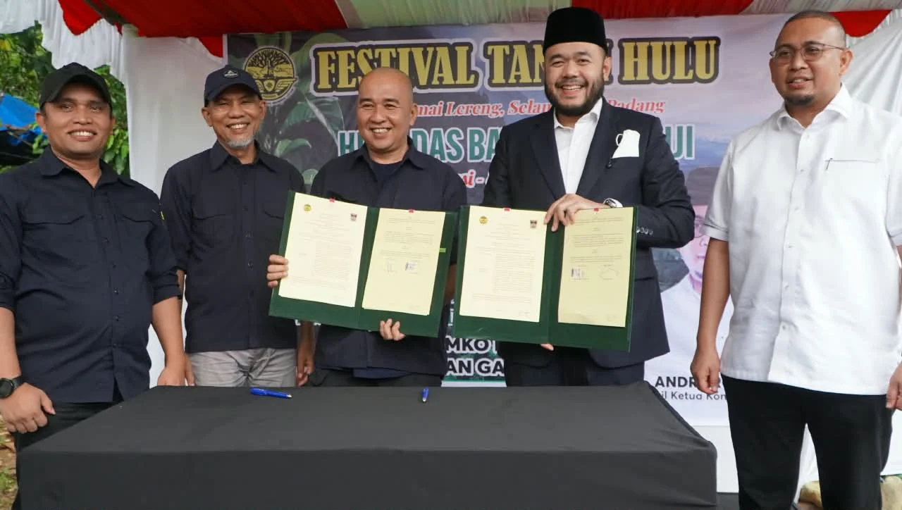 Festival Tanam Hulu Dimulai, Wako Padang Fadly Amran Harapkan Penguatan Infrastruktur Hijau Tekan Risiko Banjir