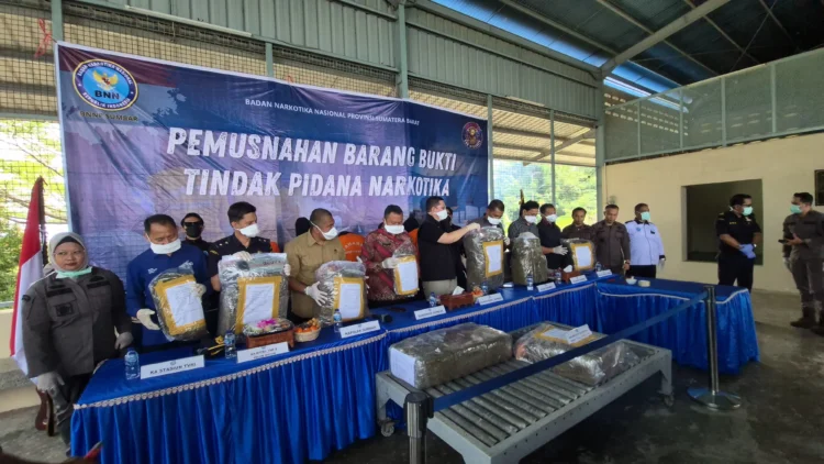 Pemusnahan BB Kasus Narkoba BBNP Sumbar, Kamis (24/9/2026)
