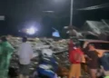 Kondisi Arosuka usai diterjang galodo, Senin (21/9/2026), malam.