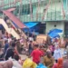 Penertiban PKL di kawasan Sandang Pangan Pasar Raya Padang, Rabu (21/10/2026)