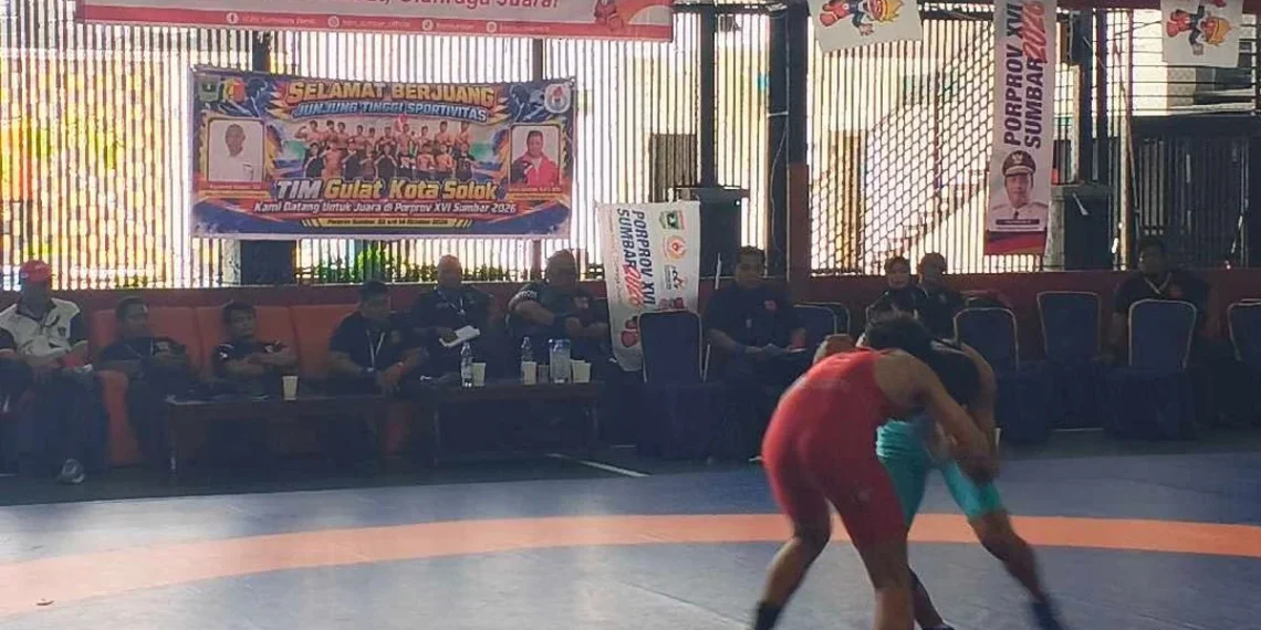 Arena Gulat di Porprov Sumbar di Padang