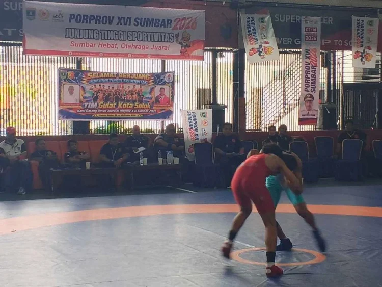 Arena Gulat di Porprov Sumbar di Padang
