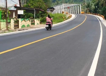 Jalan Nasional Kambang-Painan di Kalumpang Kini Mulus